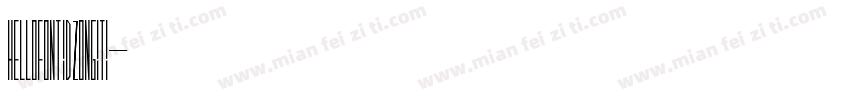 hellofont id zongiti字体转换